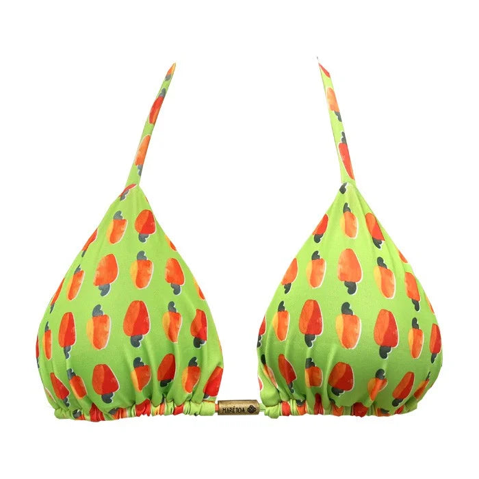 Green Cashews Brazilian Triangle Bikini Top | MARETOA BIKINIS USA ...