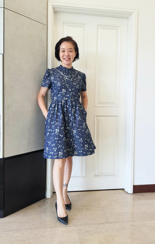 She's here! The Kelly shirt dress - Forget-me-not Patterns