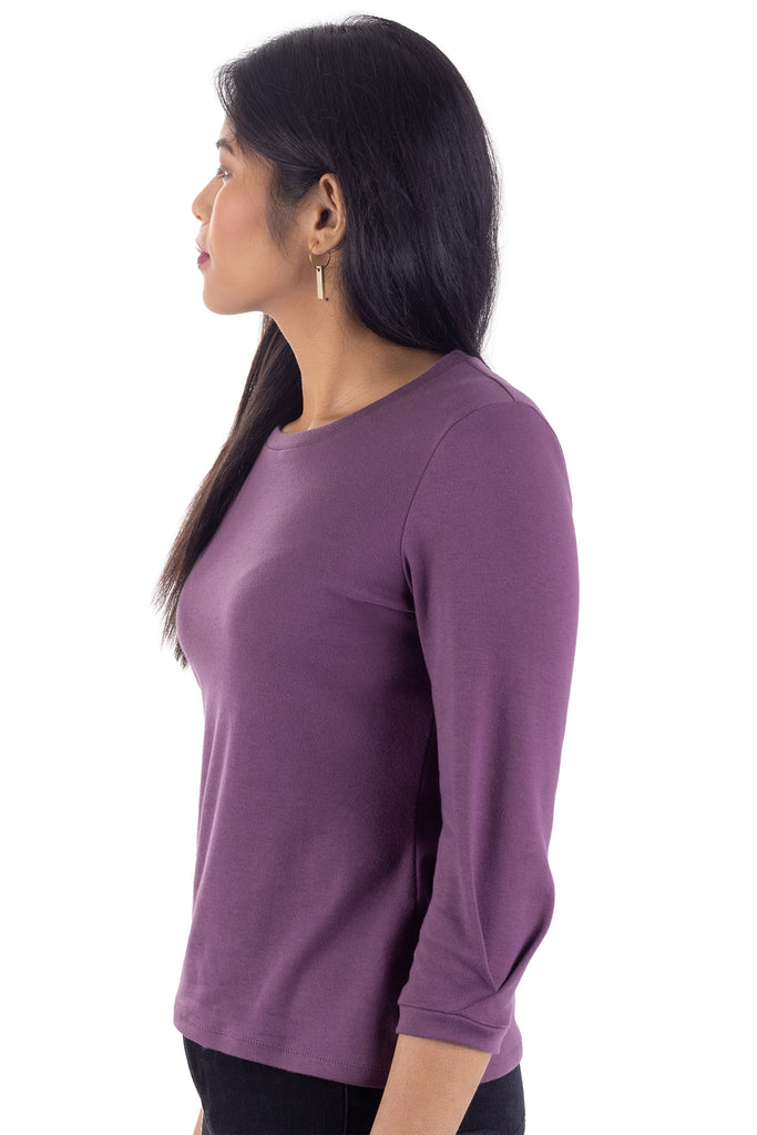 Forget-me-not Patterns Iris long sleeve tee pattern in lavender