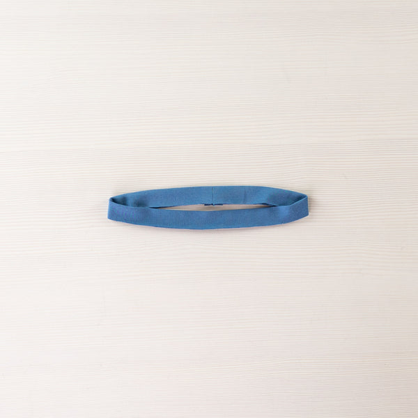 Sylvie neckband sewn in a loop, pressed in half lengthwise.