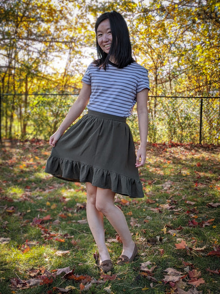 Forget-Me-Not Ella skirt pattern make, short version, by Wendy