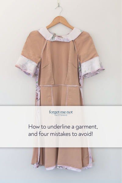 How to underline a garment Pinterest pin