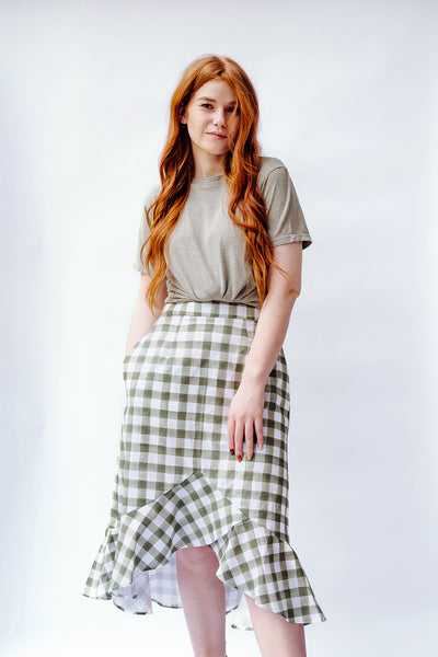 Peppermint Rosalie skirt, front view