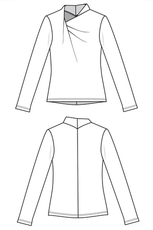 Viola - Knit top (PDF Pattern) - Forget-me-not Patterns