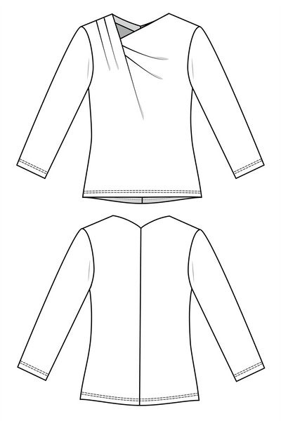 Viola - Knit top (PDF Pattern) - Forget-me-not Patterns