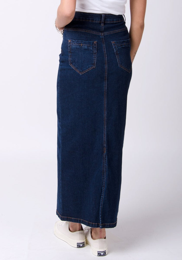 Women's Straight Long Denim Skirt - 3 colours | Maxi Skirt | Shop Now ...