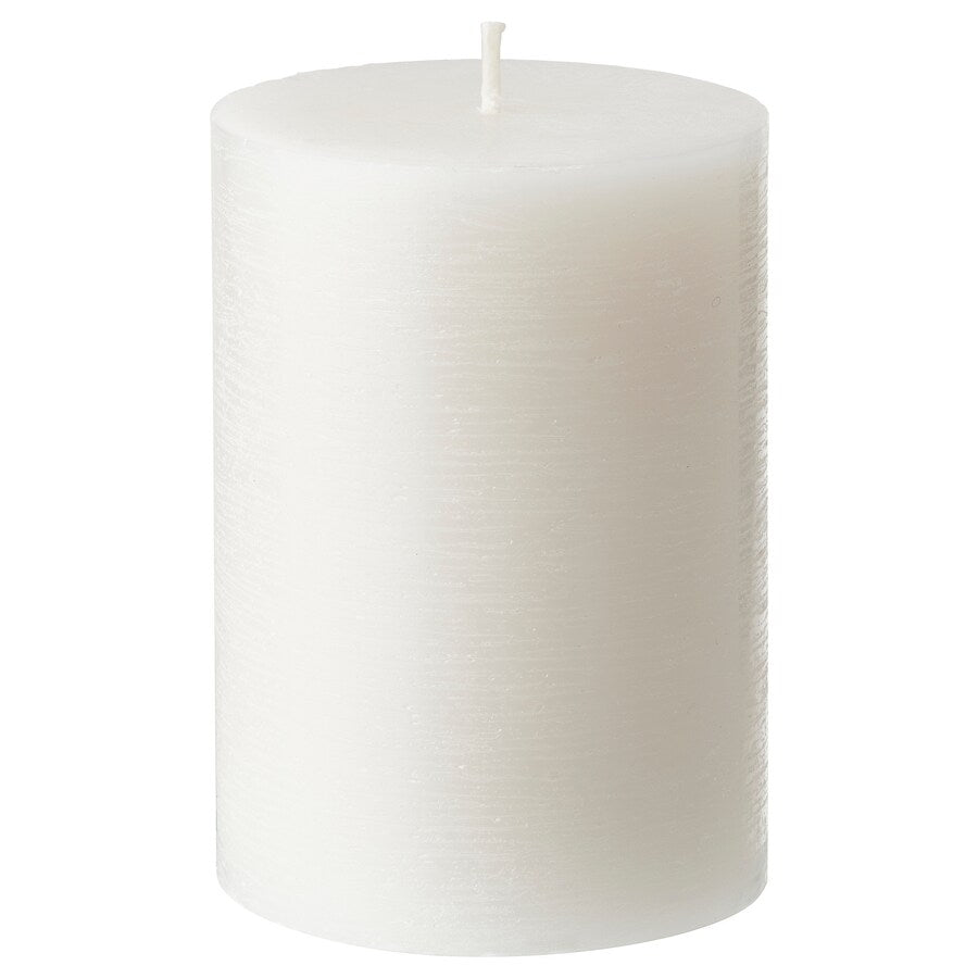 ADLAD Scented candle in glass, Scandinavian Woods/white, 12 hr - IKEA