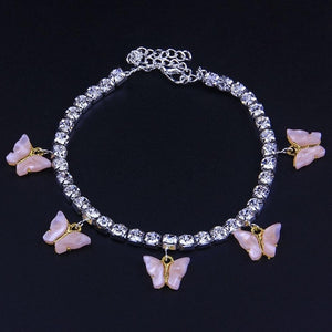 Nina's Shinning Butterfly Anklet
