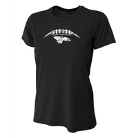 Womens Short Sleeve T-Shirt - Dragons Football Laces
