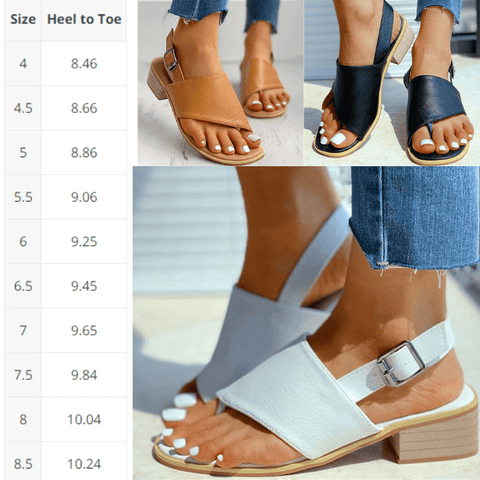 Low Heel Dress Sandals for Bunions - ComfyFootgear