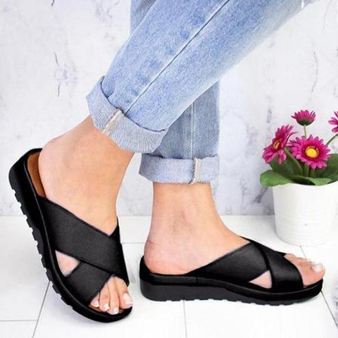 BunionFree™ Mid-heel Platform Sandals
