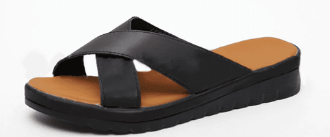 BunionFree™ Mid-Heel Platform Sandals