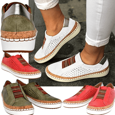 Modische Slip-on-Schuhe für Damen mit Ballenzehen