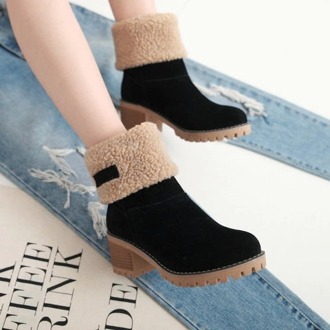 Women's Winter Boots with Fur for Warm Toes