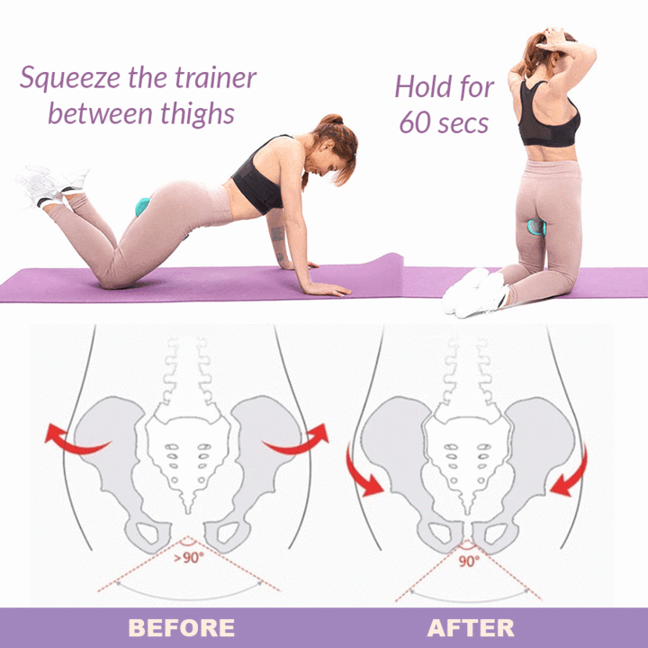 How to use the Hourglass Figure Hip Trainer and how it prevents pelvic dislocation.