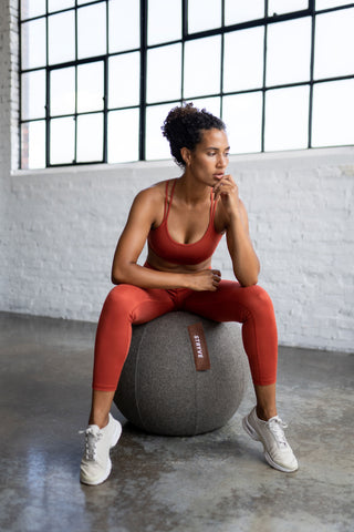 woman exercise ball sport fitness