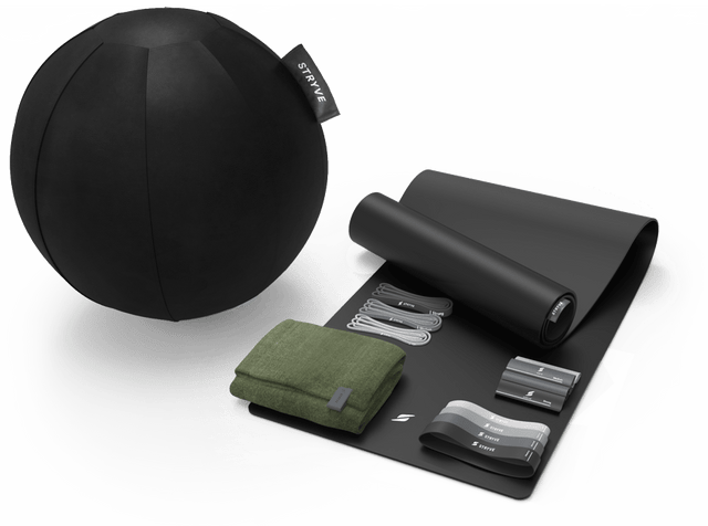 STRYVE Set All Black 70cm / Deep Green Homegym Pro-Set