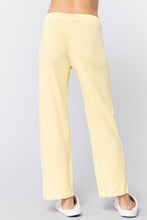 Solid Cotton Pajama Pants - Corn Silk