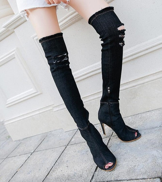 thigh high boots hot