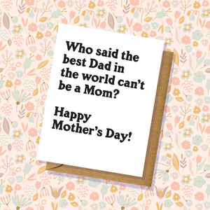 happy mothers day dad cards