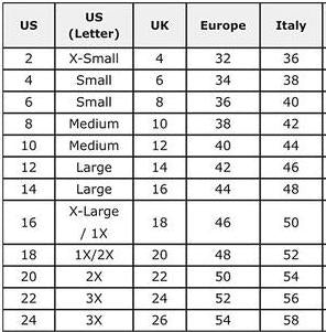 Size Chart – Brando's