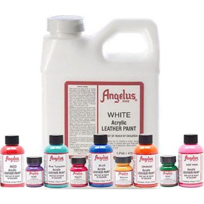 angelus white acrylic leather paint