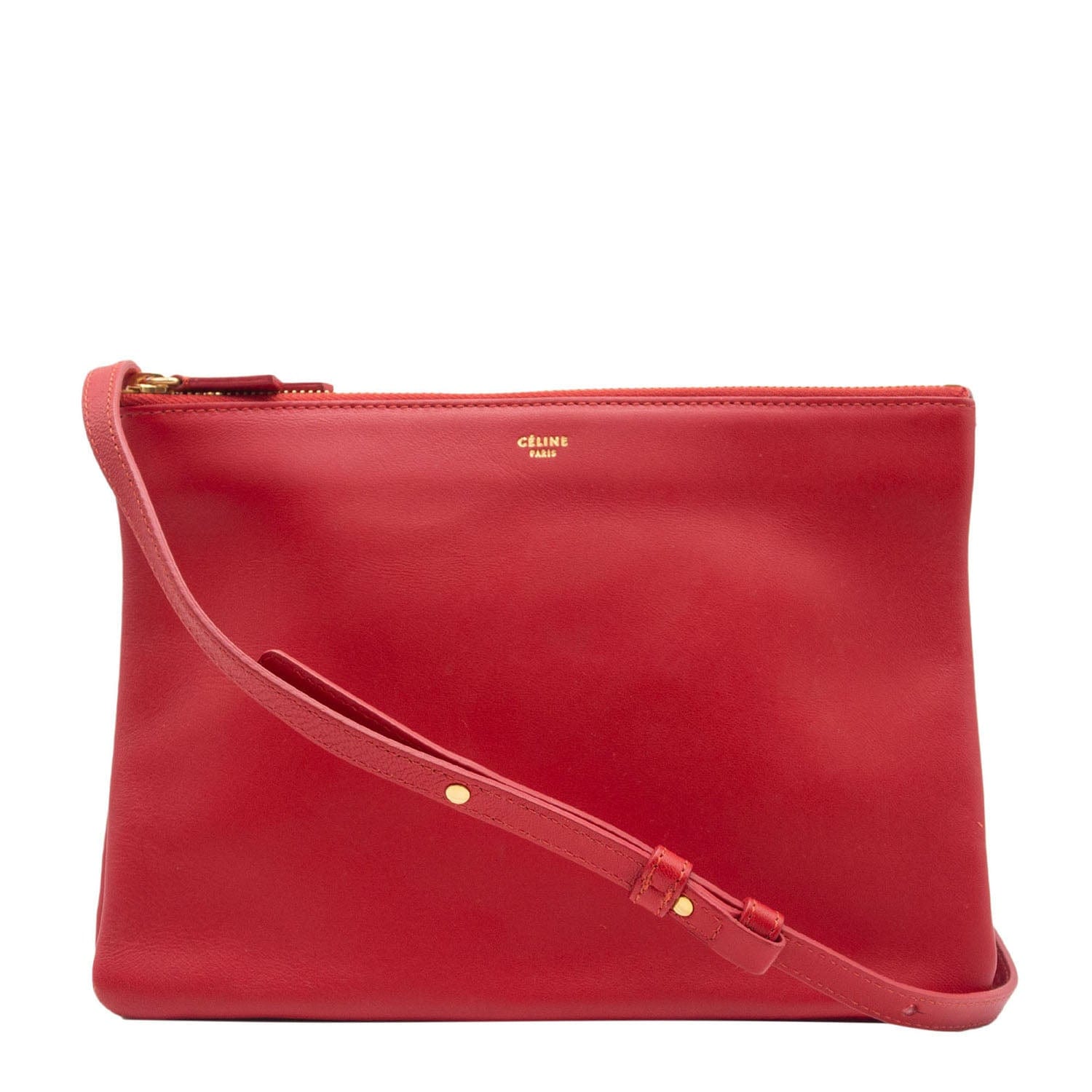 Céline Red Trio Sling Bag – LuxuryPromise
