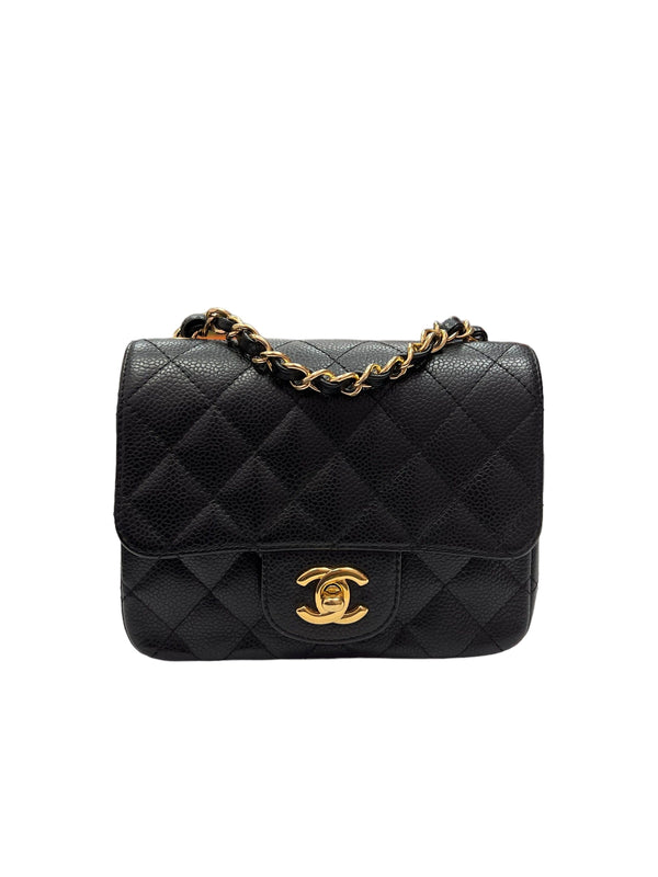 Chanel Classic Small Flap Wallet Trifold Black Caviar GHW SKC1586