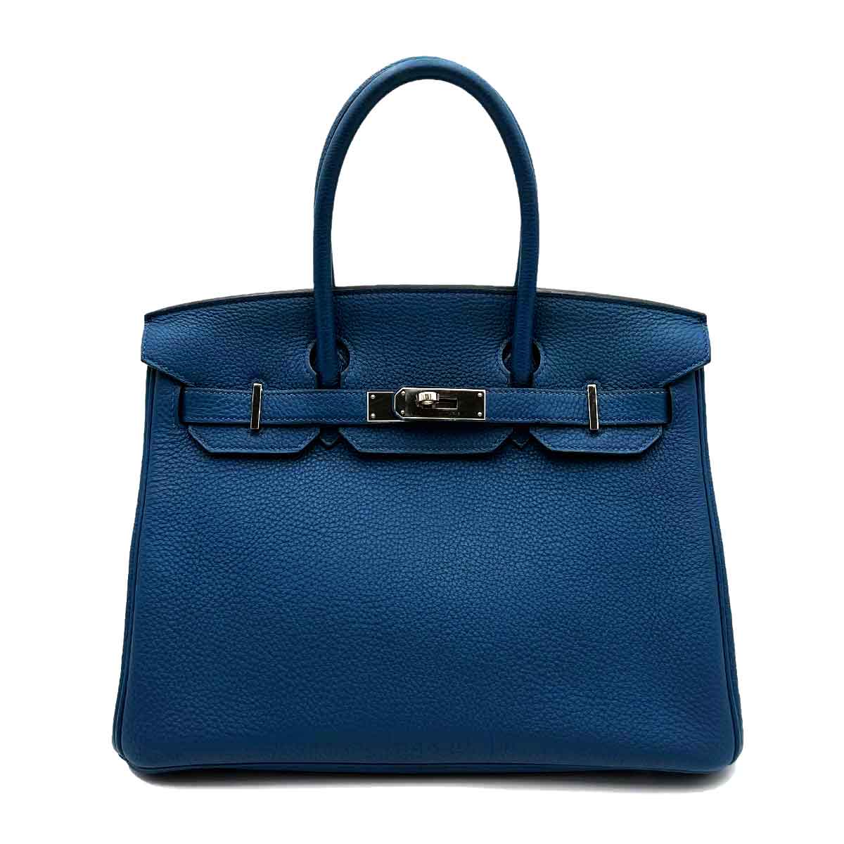 Image of Hermes Birkin 30 Blue Izmir Togo PHW #Q