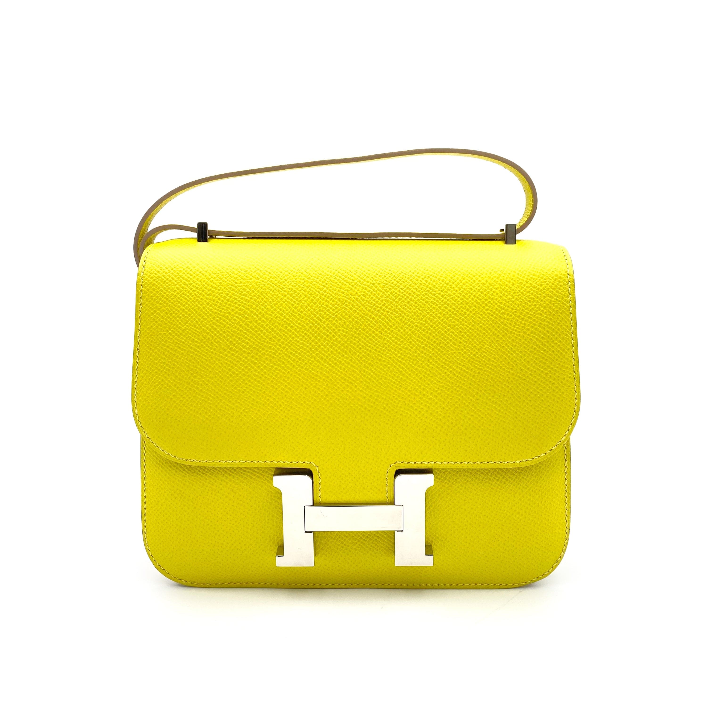 image of Hermès Constance 18 Lime Epsom PHW #D 90237363