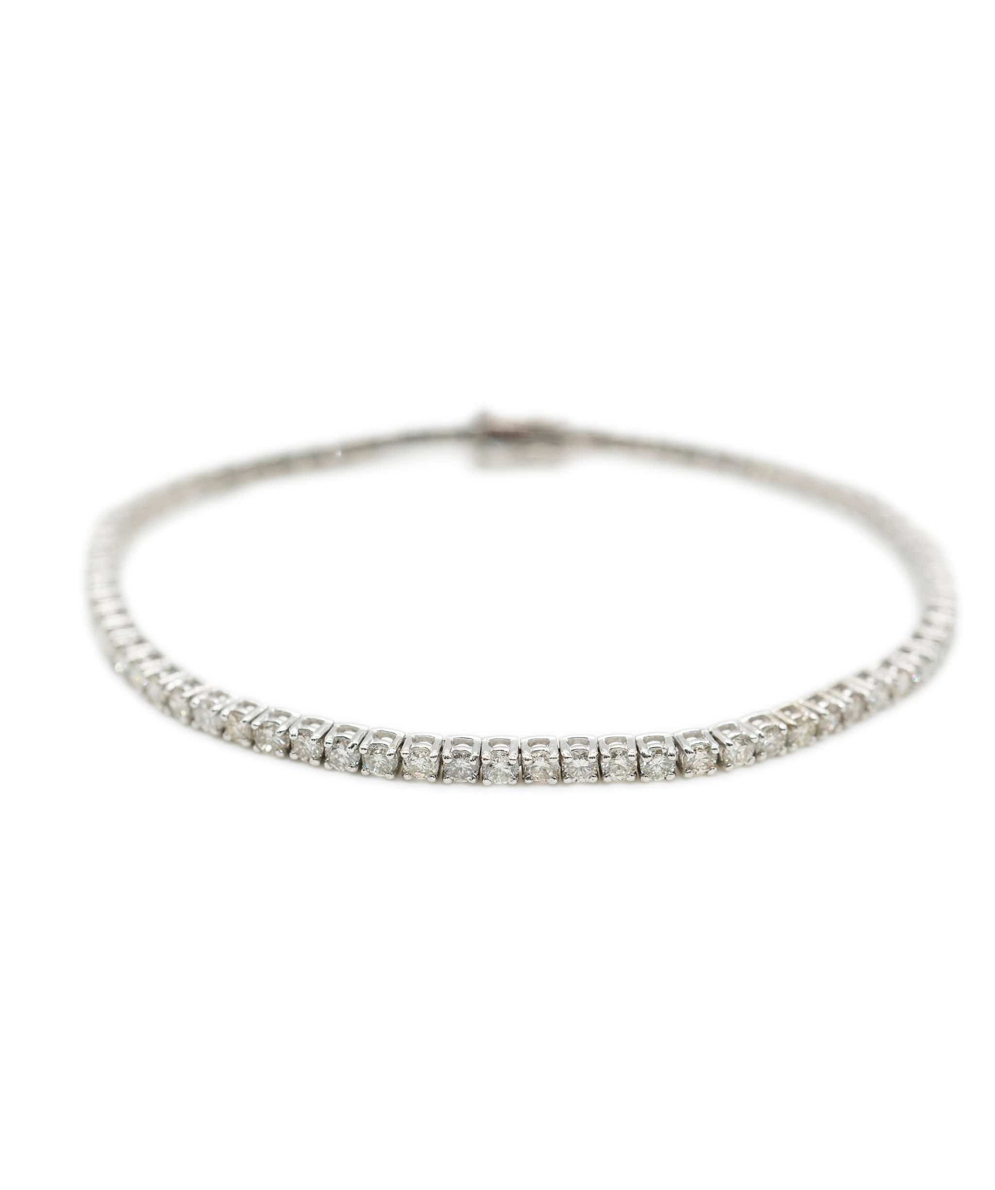 image of Diamond tennis bracelet (approx. 3.25cts brilliant-cut diamonds) AHC1361