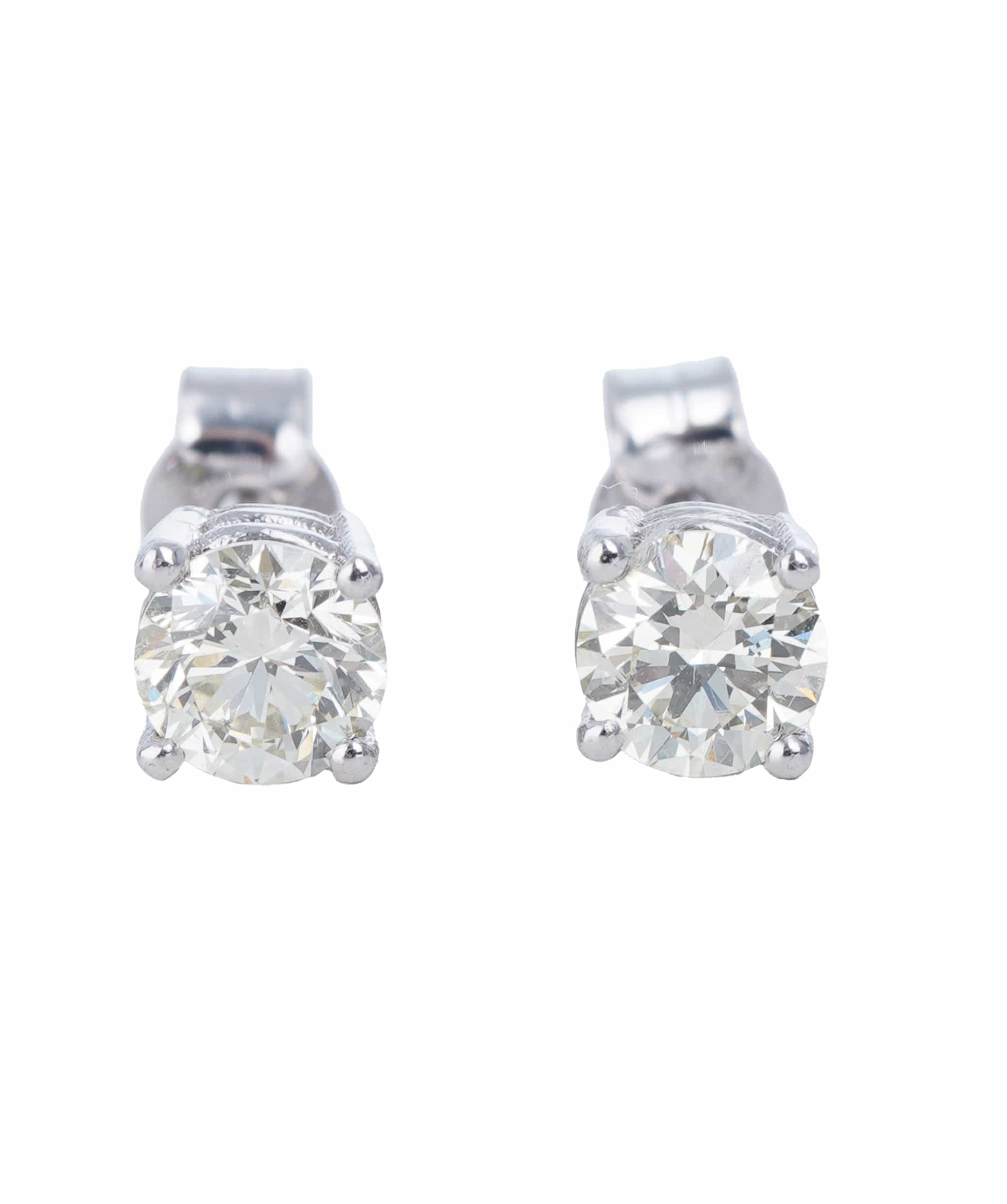 image of 0.8 ct ROUND DIAMOND WHITE GOLD EARRINGS ANL-S21-6