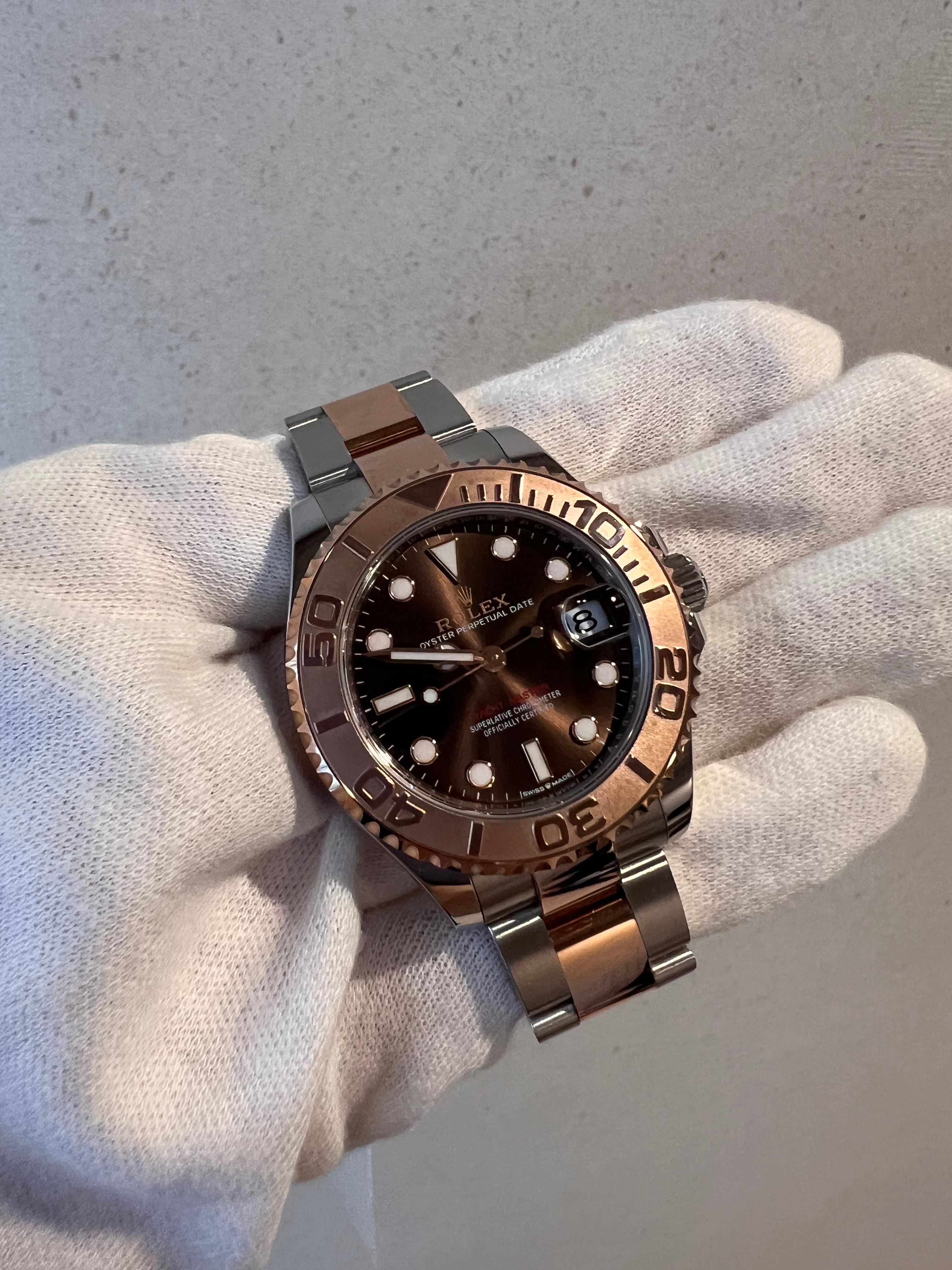 Image of Rolex Yacht-Master 37 Chocolate SS/RG 268621 SKCW-126730