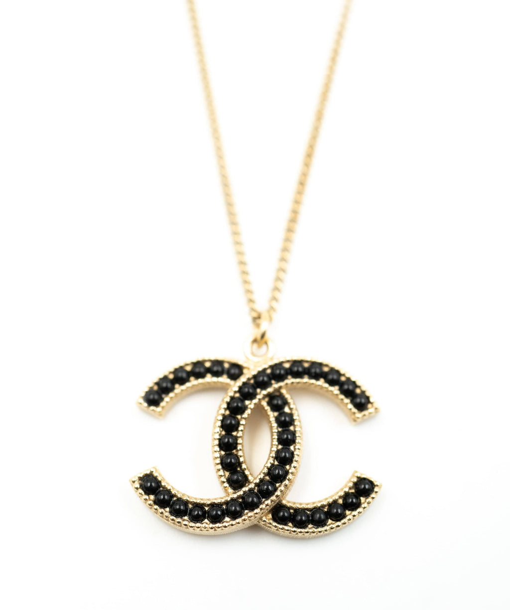 Chanel Classic CC Necklace with Crystals in SHW  Brands Lover