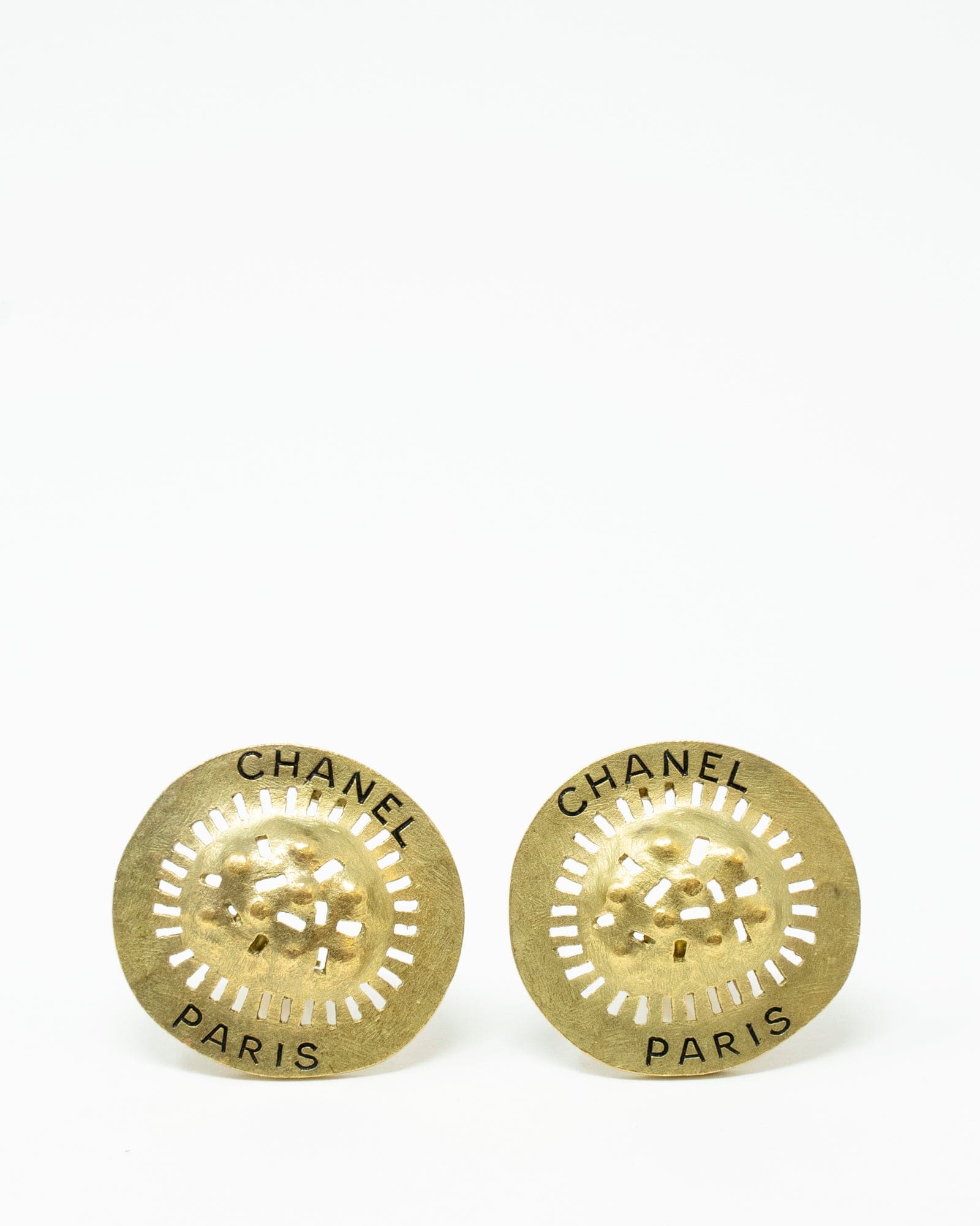 image of Chanel Gold Clip On Earrings ASL2079