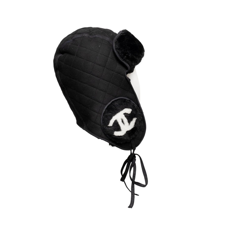 chanel shearling hat