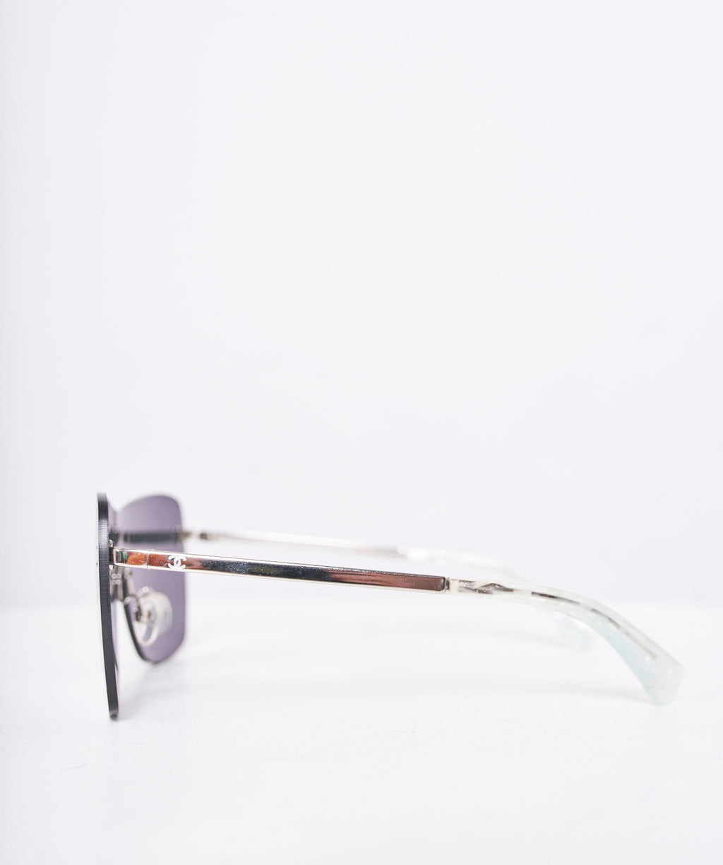 CHANEL  Accessories  Vintage Chanel Shield Sunglasses 606 C0887 115   Poshmark