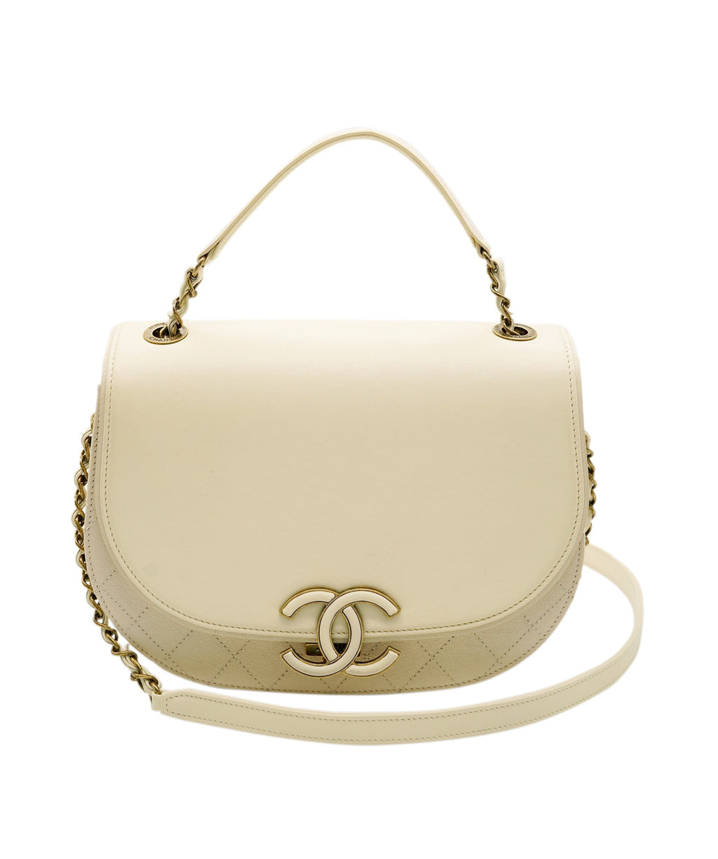 Chanel Coco Curve cream white SHW bag - AEC1075 – LuxuryPromise