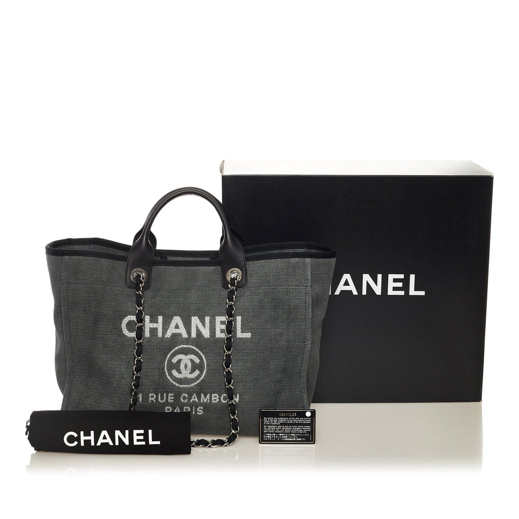 Chanel  2013 Yellow Small Deauville Canvas Tote  VSP Consignment