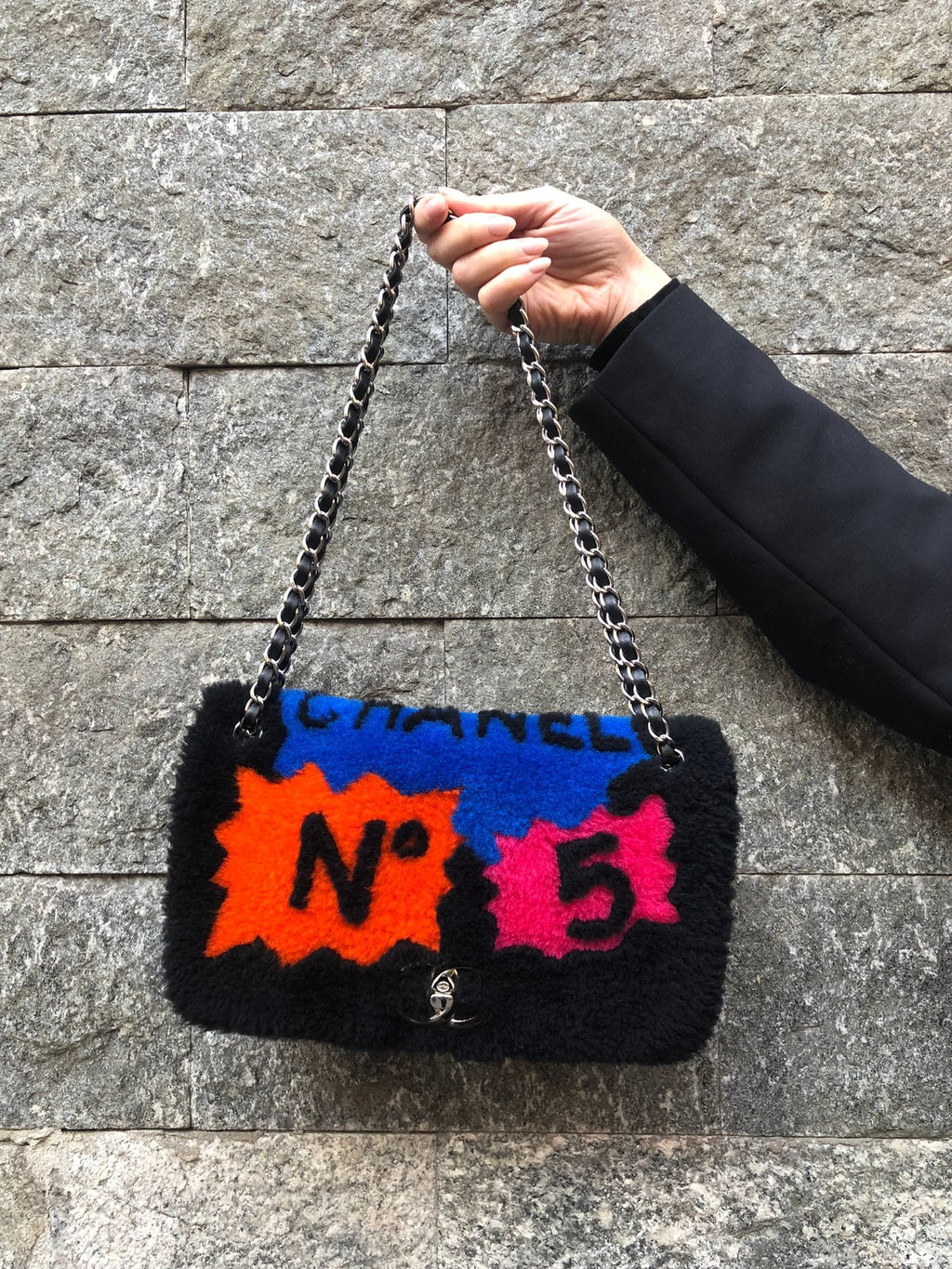 Chanel Limited Edition Pop Art Shearling Flap Bag - AWL2830 – LuxuryPromise