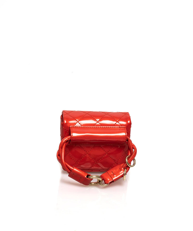 Chanel Vintage Micro Ankle Bag Red Patent GHW - ASL1663 – LuxuryPromise