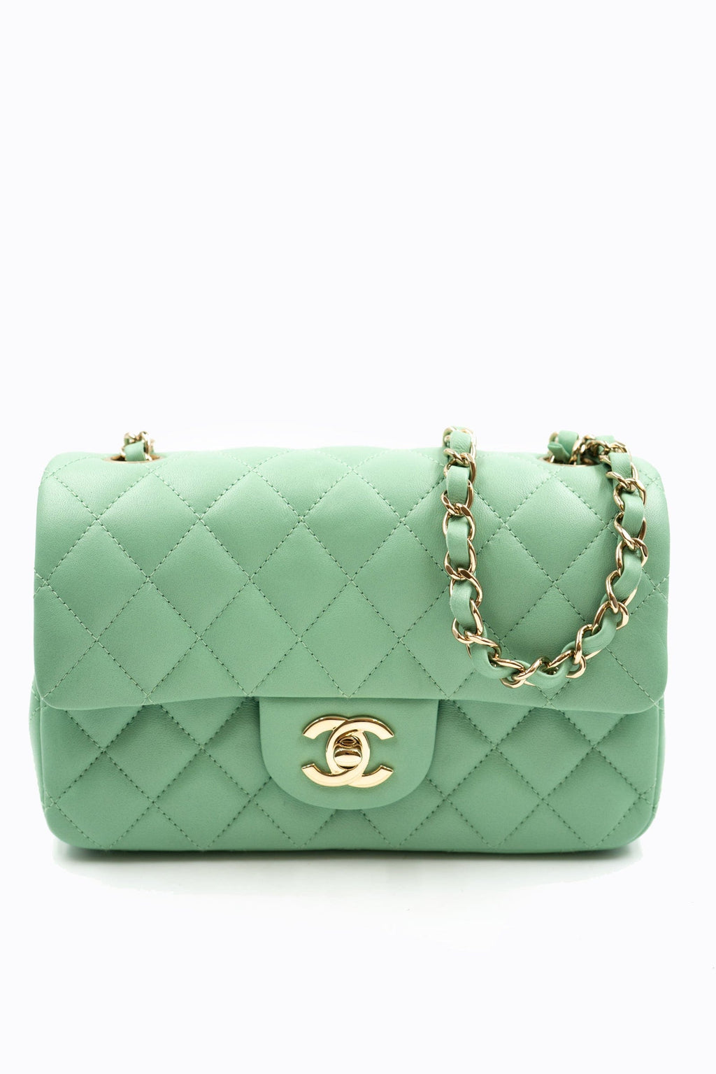 Chanel Classic Small 22C Mint Green Caviar Ghw Bag Luxury Bags  Wallets  on Carousell