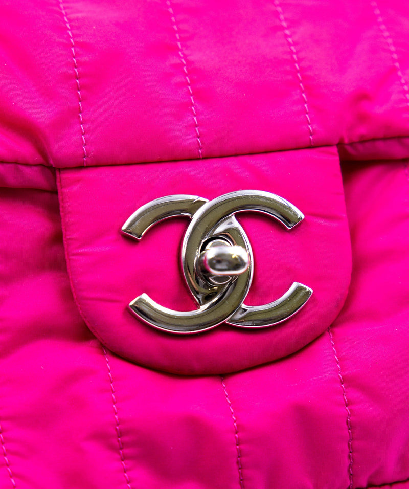 Chanel 19 Lambskin Neon Pink Small  DAC