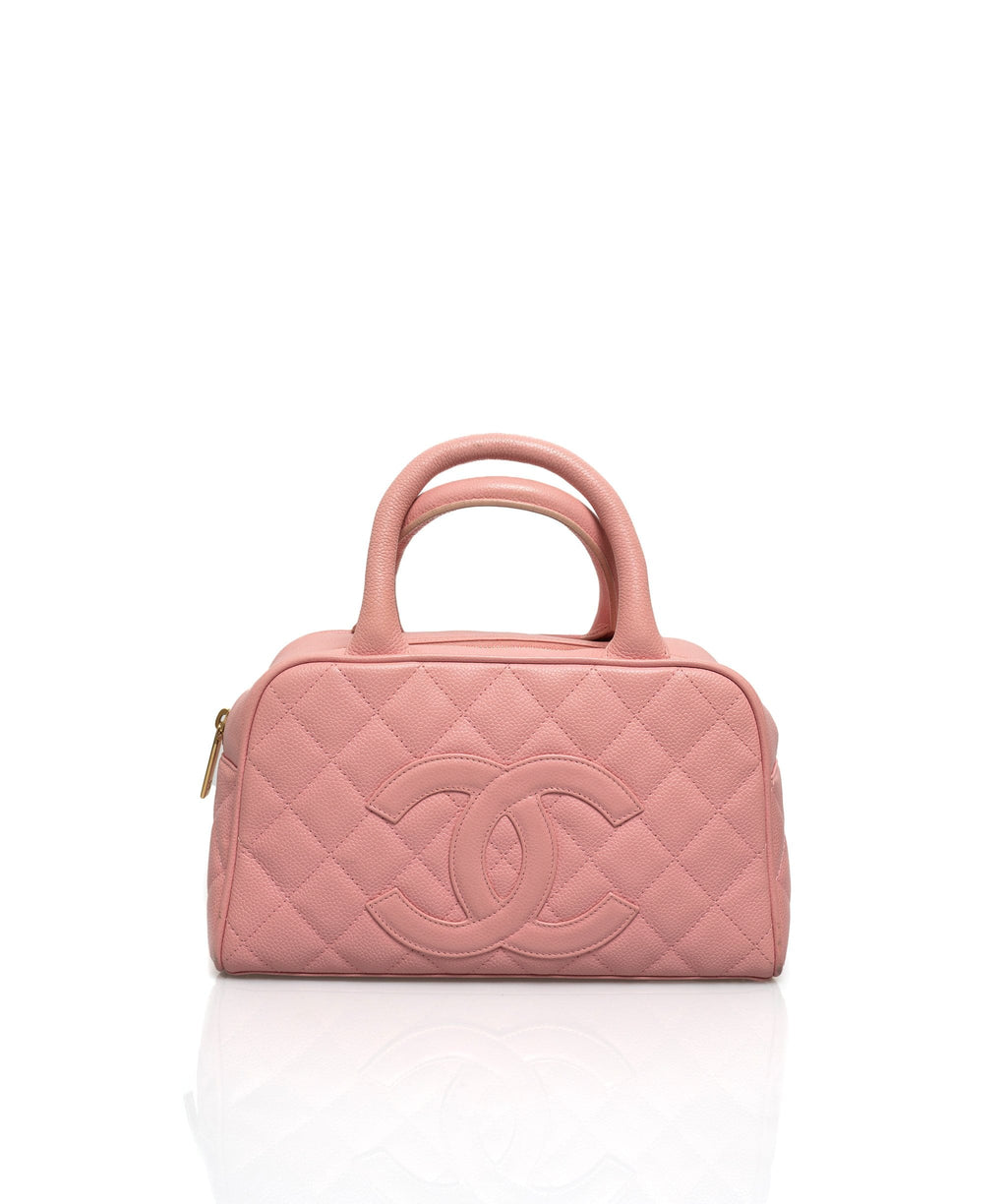 Chanel Timeless Bowling Bag  Pink Handle Bags Handbags  CHA769858  The  RealReal