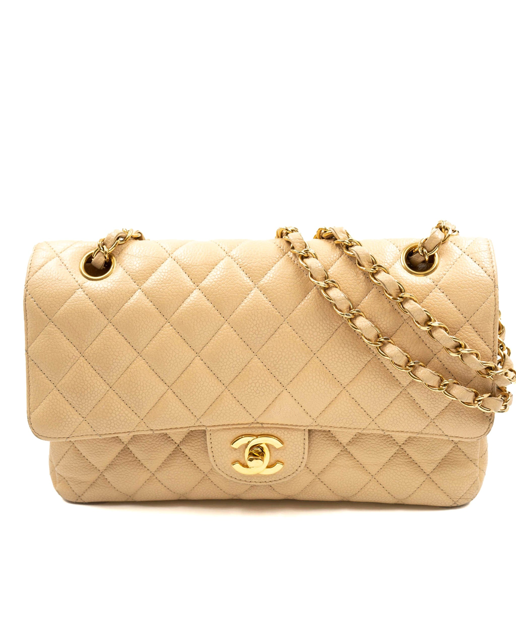 image of Chanel Classic Flap Medium Beige  Caviar GHW ASL4893