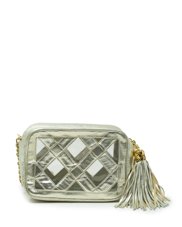 Chanel Vintage Black Chevron Box Shoulder Bag - ASL2349