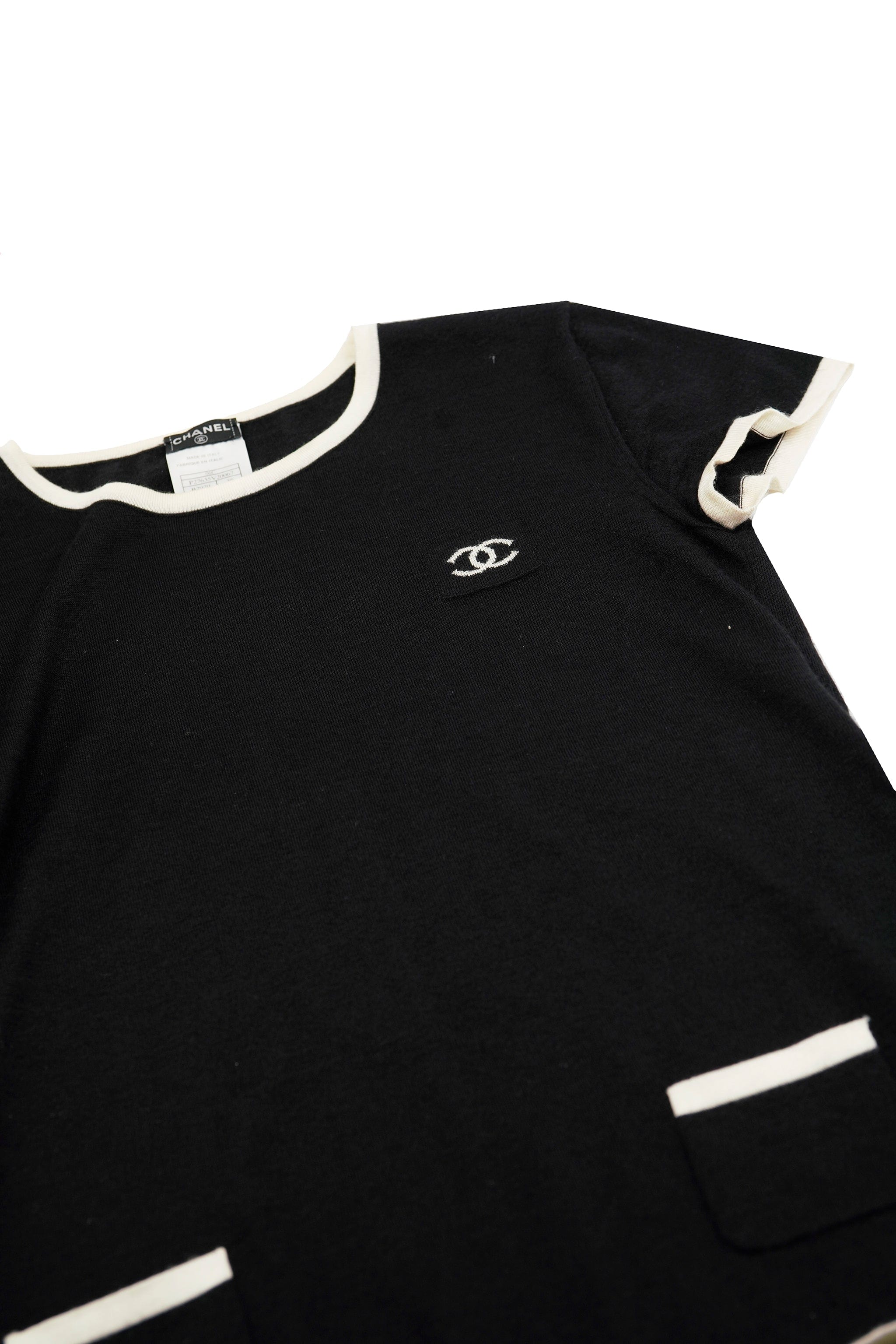 Chanel Cashmere Sweater Half Sleeve Black ASL5384 – LuxuryPromise