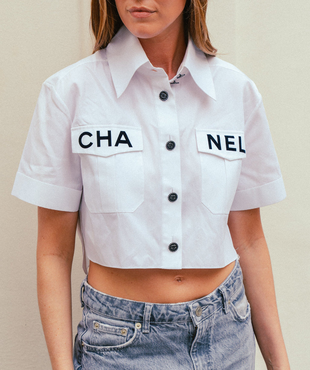 Authentic Chanel White TShirt Womens Fashion Tops Shirts on Carousell