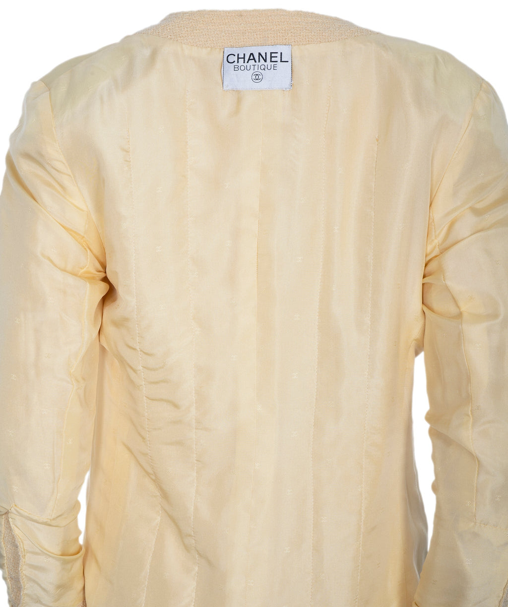 Chanel vintage buttermilk/pale yellow jacket - AEC1072 – LuxuryPromise