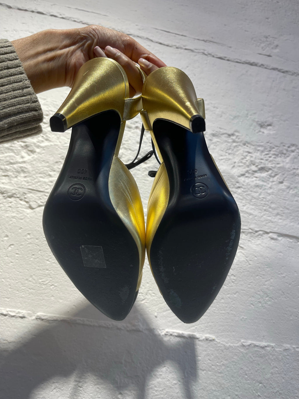 Leather chanel heelled shoes  CH  MAURO LEONE SCARPE  SHOP